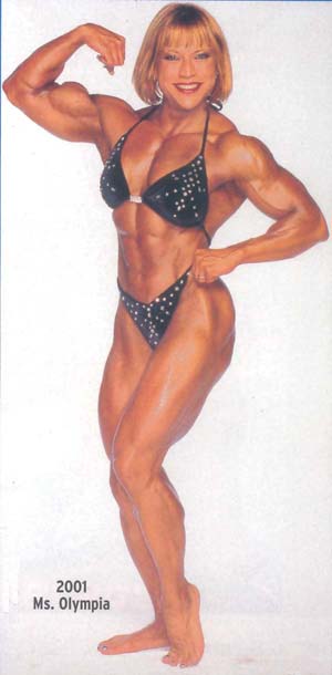 Juliette Bergmann al Ms. Olympia 2001 a 43 anni