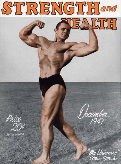 Steve Stanko, Mr. Universe 1947 (copertina di Strength & Health)