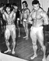 Franco Columbu e Chris Dickerson al Mr. Universe NABBA 1970